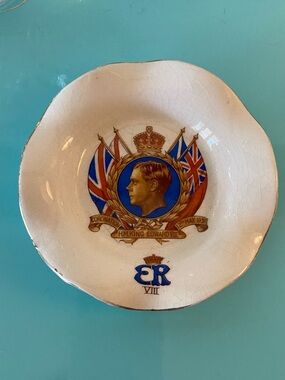 1937 British Royalty Coronation Trinket Dish